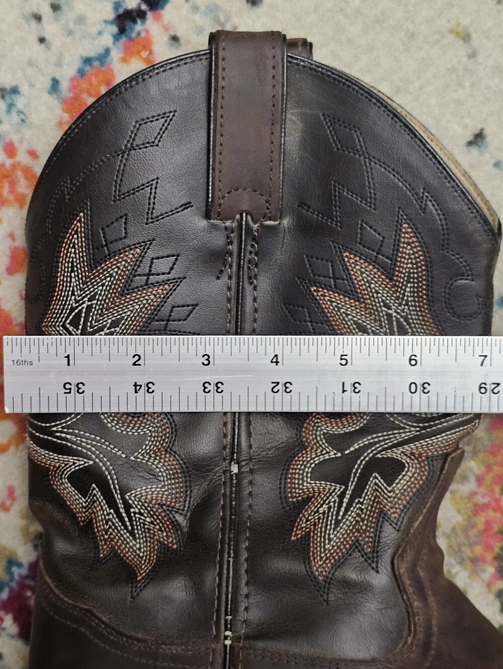 Double H Steel Toe Cowboy Boots Mens Size 11.5 Western Embroidered DH3658 - Picture 16 of 16